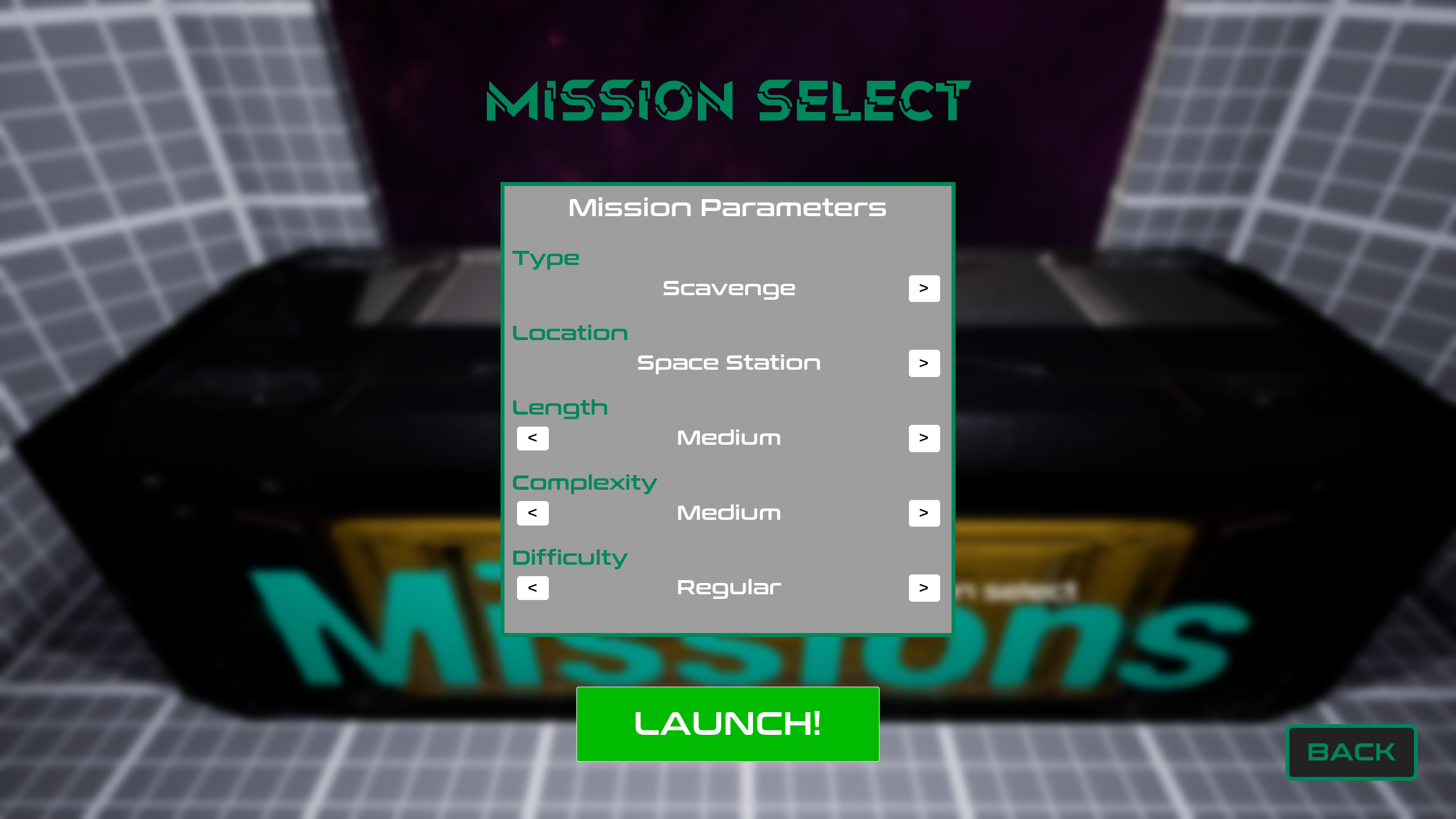 Mission selection